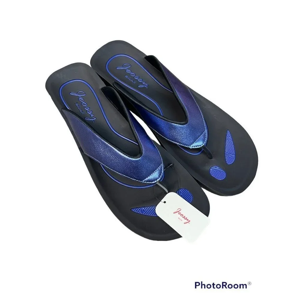 Jeossy Womens Arch Support Flip Flop Sandals Outdoor Shoe Thong Slides Size 11.5